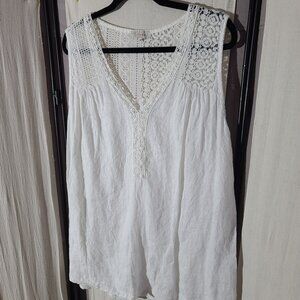 White Linen Blouse